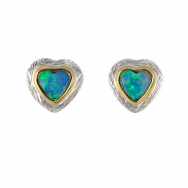 Opal_Ohrstecker_Edelopal_Blau_Türkis_Silber_Vergoldet_22042715